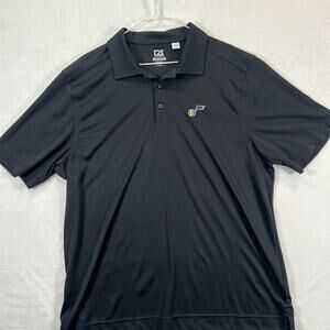 Cutter & Buck Men's Black Polo Shirt XL Short Sleeve Casual Moisture-wicking,